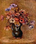 Pierre-Auguste Renoir Stilleben mit Anemonen Sweden oil painting artist